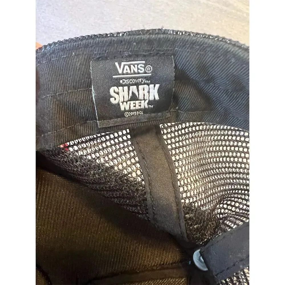 Vans X Shark Week Unisex Mesh Trucker Snapback Hat Multicolor Adjustable - Image 4