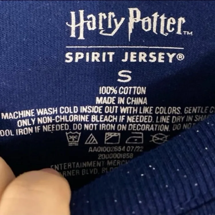 Universal studios Harry Potter wizard world Hogwarts is my home spirit jersey S Blue - Image 5