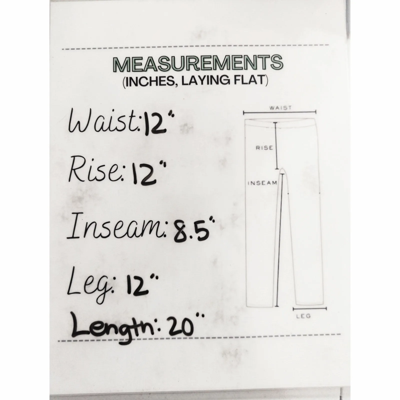 Josephine Chaus Sport Linen Casual Short - Size S - High Waist Pocket Simple NWT - Image 5