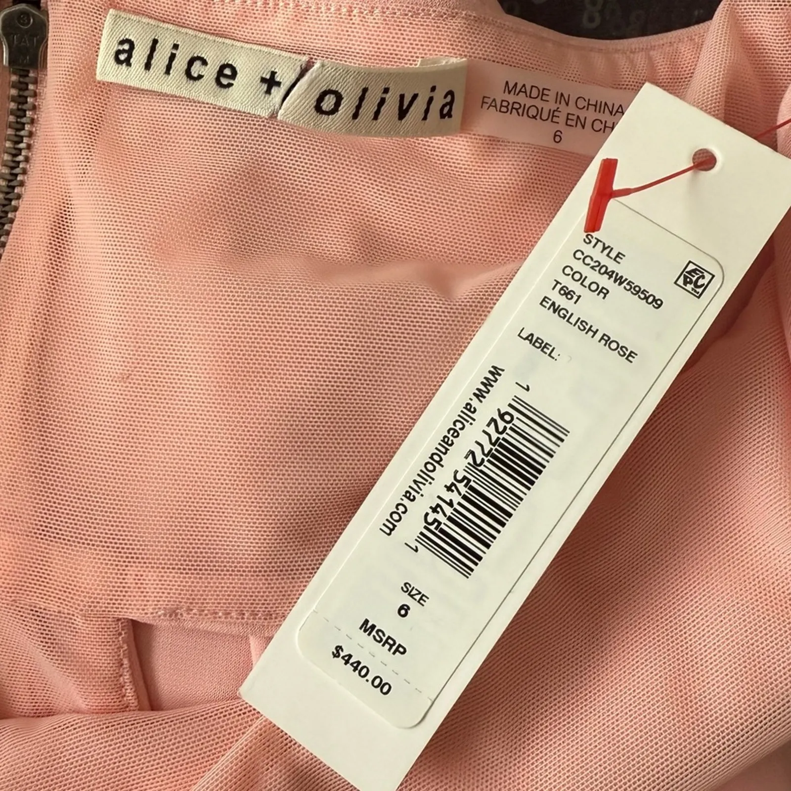 Alice + Olivia Marguerite Cutout Jersey Halterneck Maxi Dress English Rose Sz 6 - Image 6