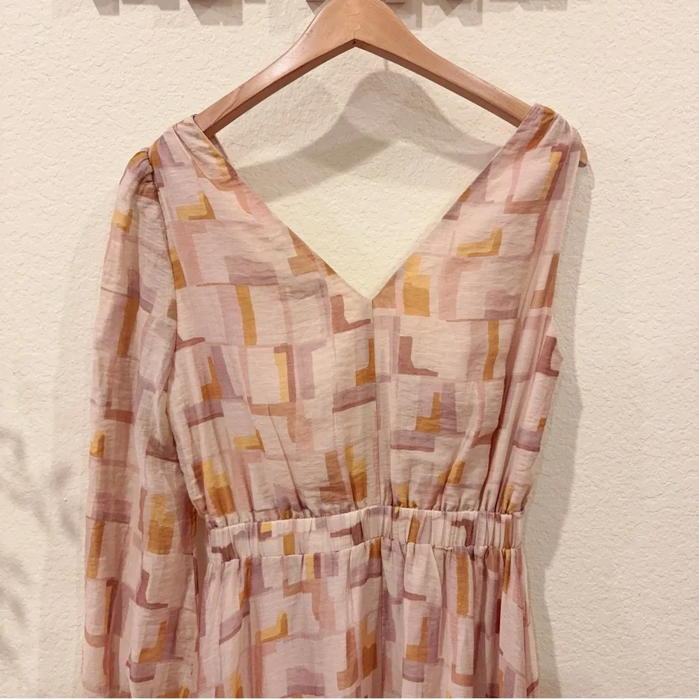 En Saison Winnie One Sleeve Maxi Dress in Sugar Berry Size Small NWT Gold - Image 5