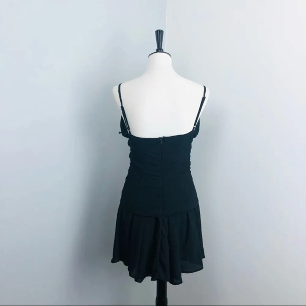 Revolve Lovers + Friends Black Pax Corset Waist Sleeveless Mini Dress Medium - Image 8