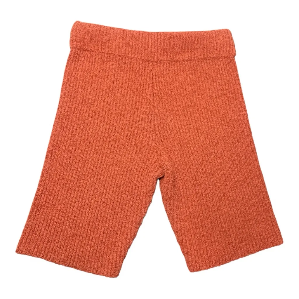 RAG & BONE Sunny Ribbed Knit Paprika Bike Shorts - Image 3