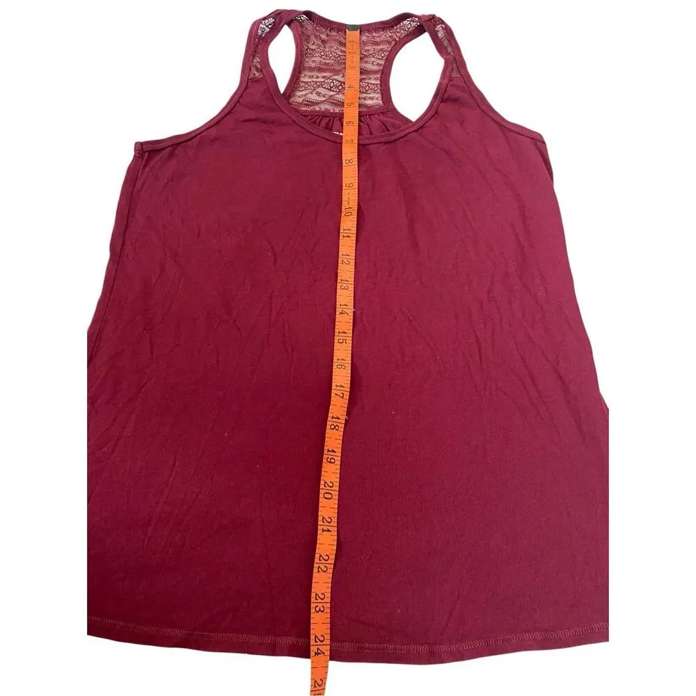 Gilligan O Malley Sleepwear Lace Racerback Tank Top Casual Everyday School Blue - Image 8