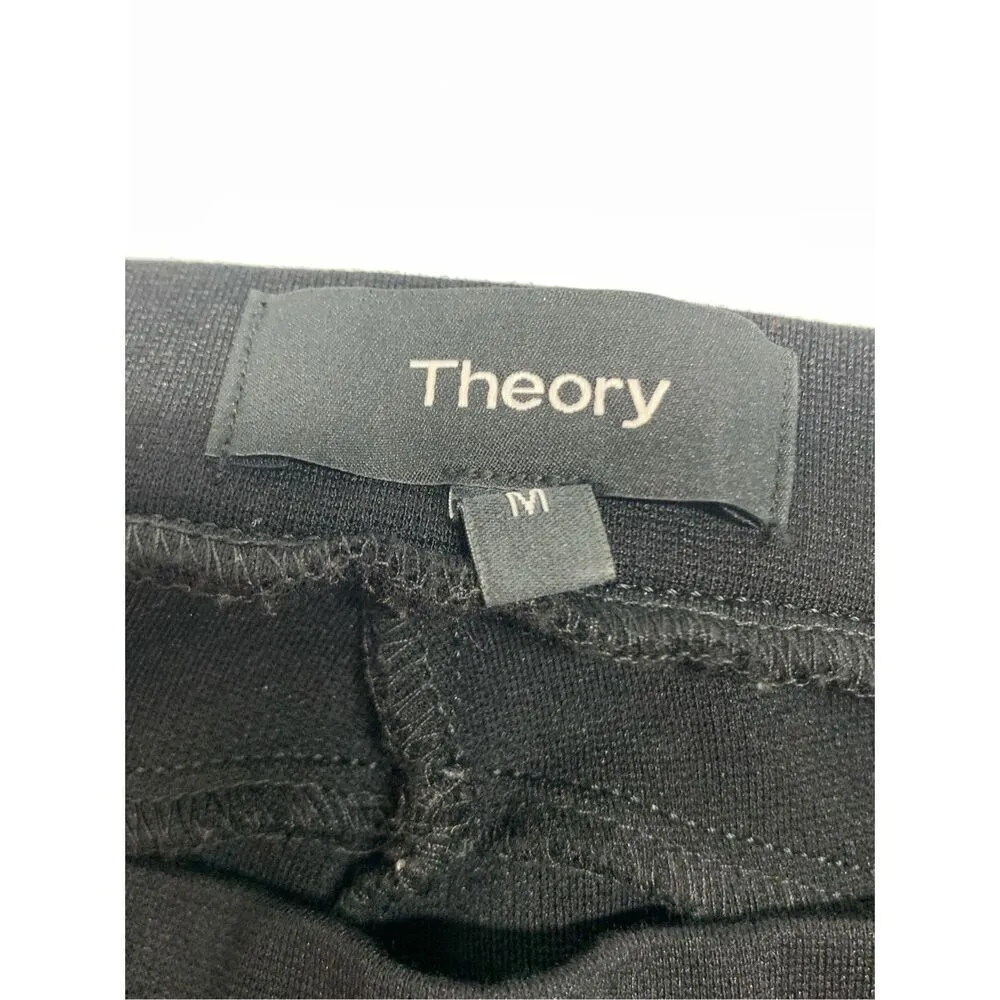 Theory Aurora Sabali knit black pull on pant size medium - Image 5