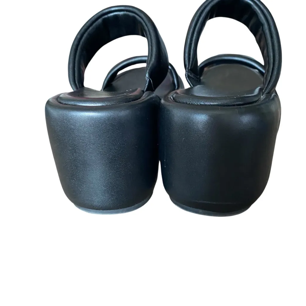 Coconuts by Matisse Unique Black Slip-On Wedge Sandals size 9 - Image 8
