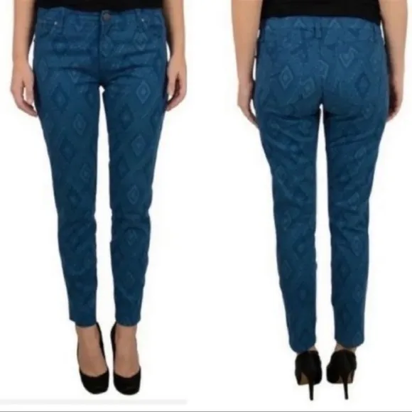 SANCTUARY Blue Aztec Printed Jeans - Image 2