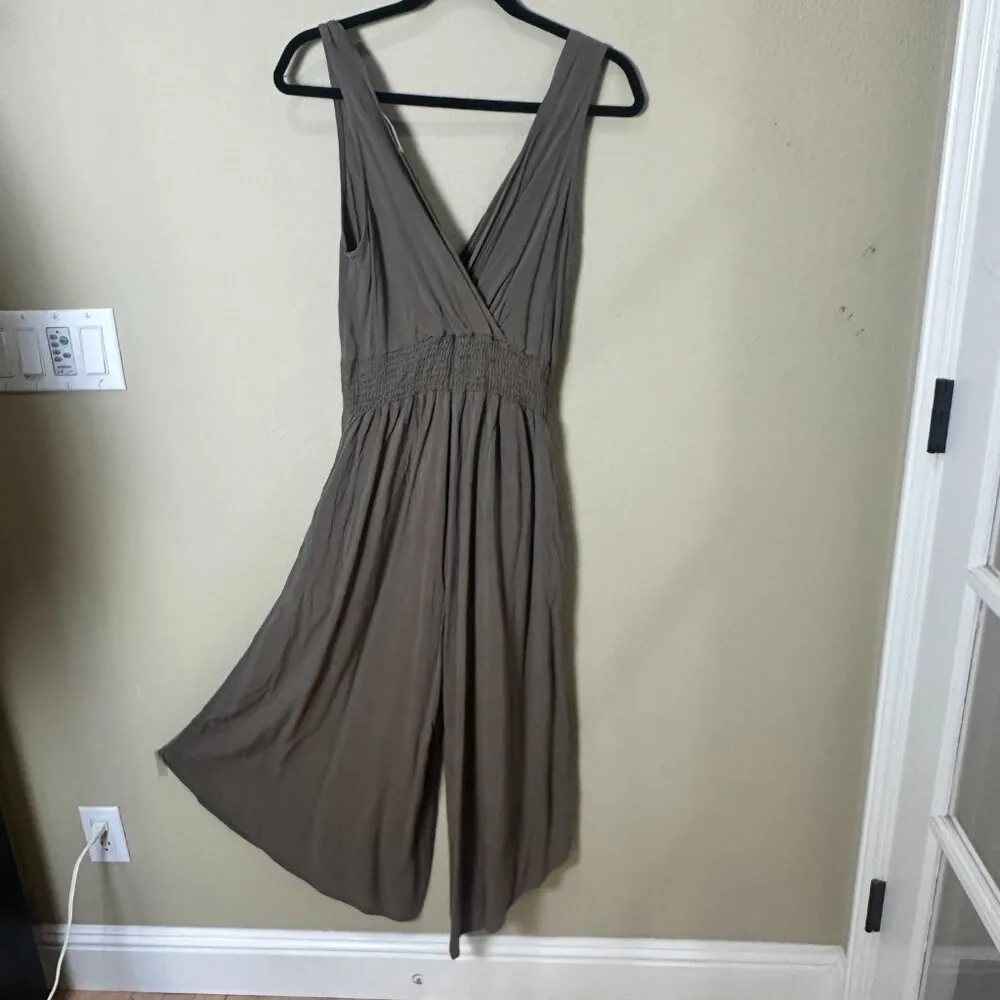 Ooh La Luxe Boutique Wide Leg Cropped Romper Jumpsuit Size Medium - Image 7