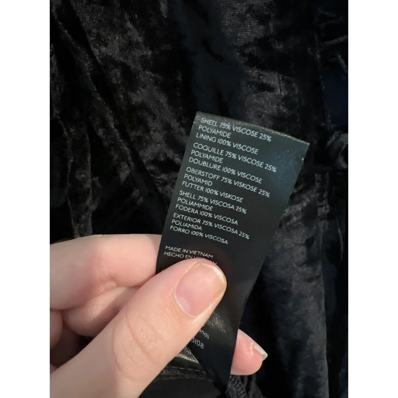 Free People 90s Forever Overalls – Size Small – Black Crushed Velvet - Image 7