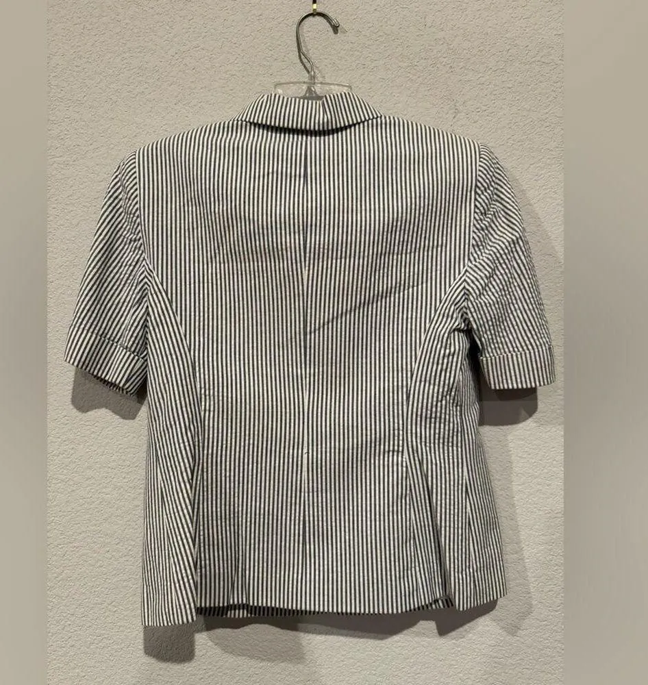 Kasper Women's Size Medium Classic Business Style Striped Skirt Suit Multicolor - Image 3