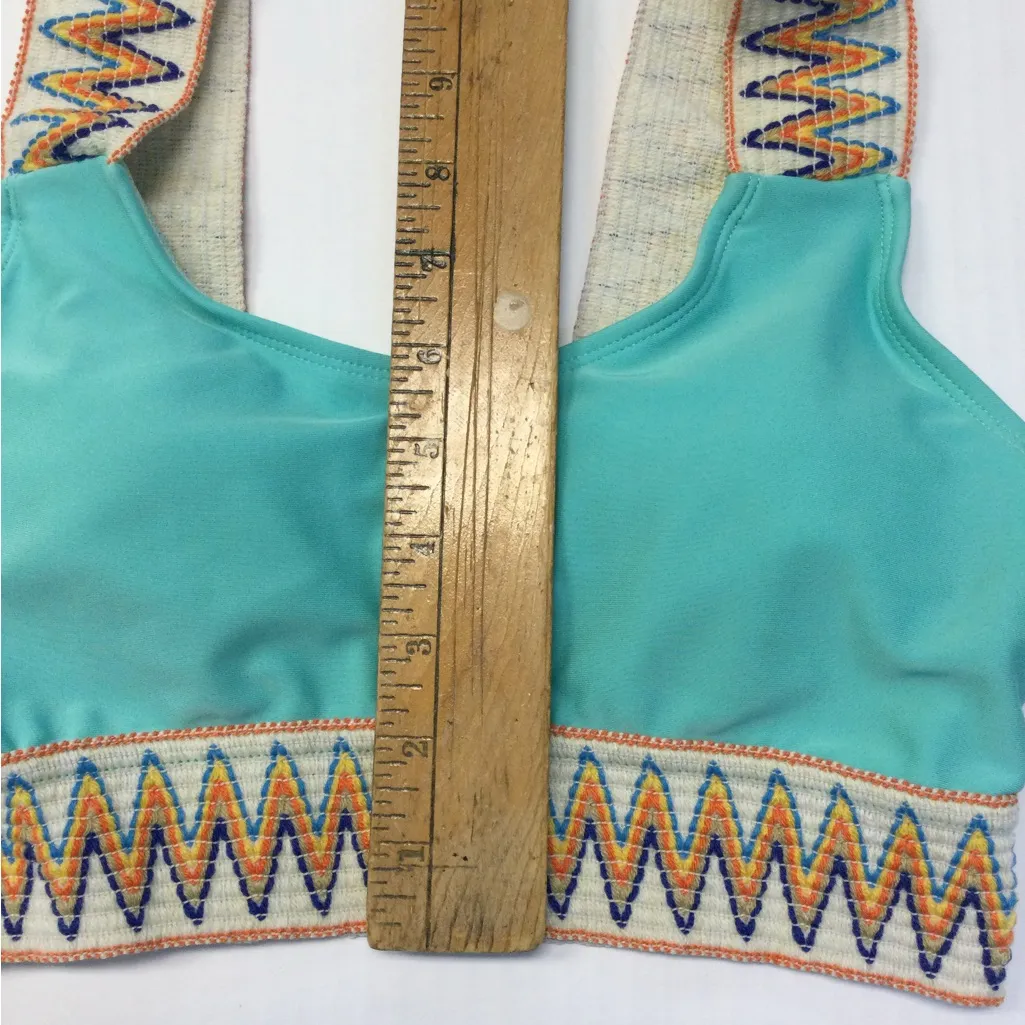 SHEIN Teal‎ and Multicolor Zigzag Bikini - Image 6