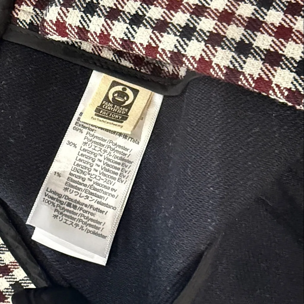 NWT $238 Madewell Alston Gingham Wool Blend Twill Slim Fit Tailored Blazer SZ-4 - Image 9