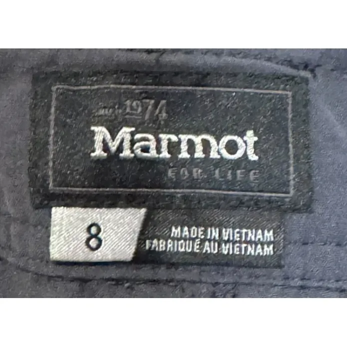 Marmot Women's Pants Ankle‎ Straight Convertible Roll Up Hiking Gray Sz. 8 - Image 6