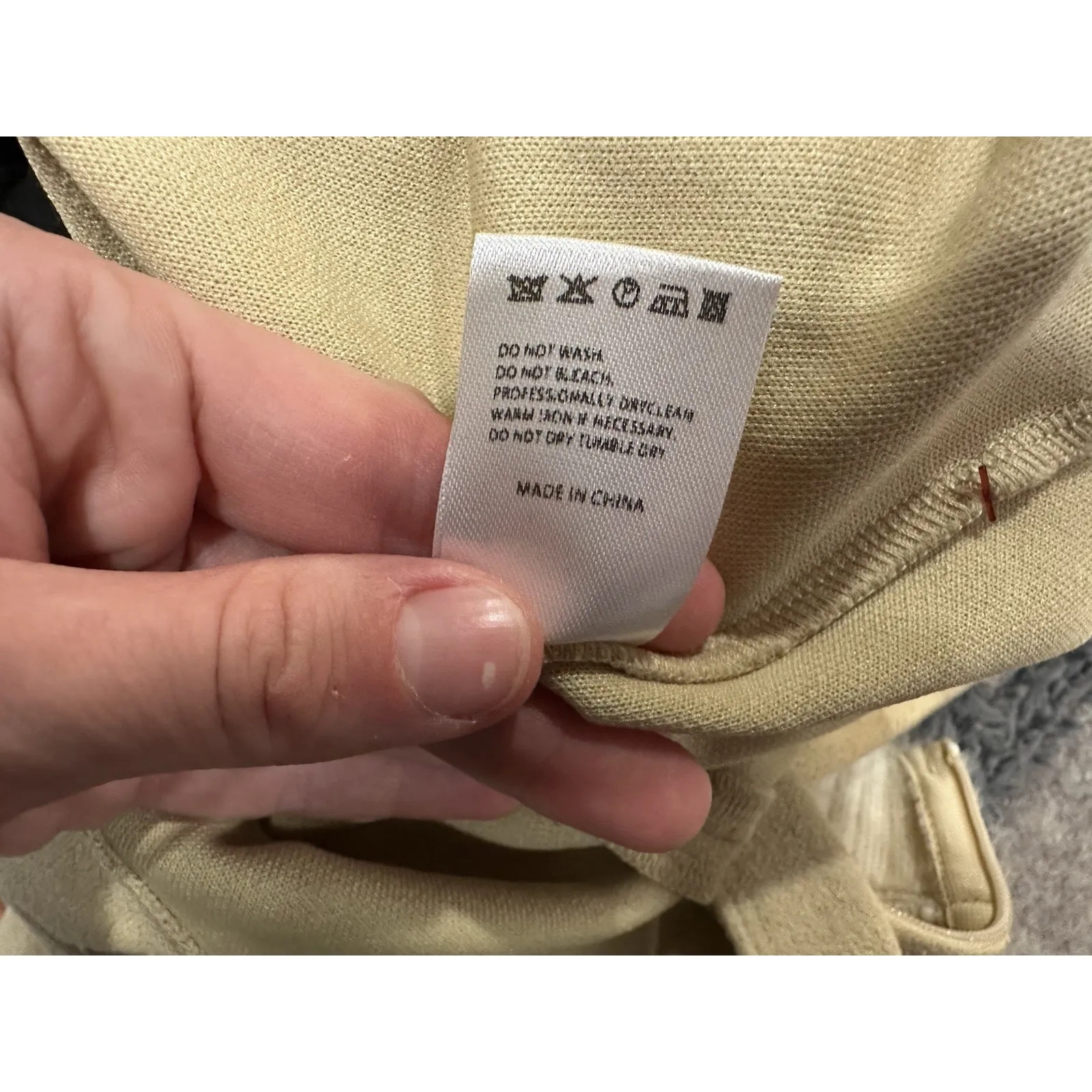 Didu Cutout Fleece Bodysuit XS in Beige NEW - Image 7