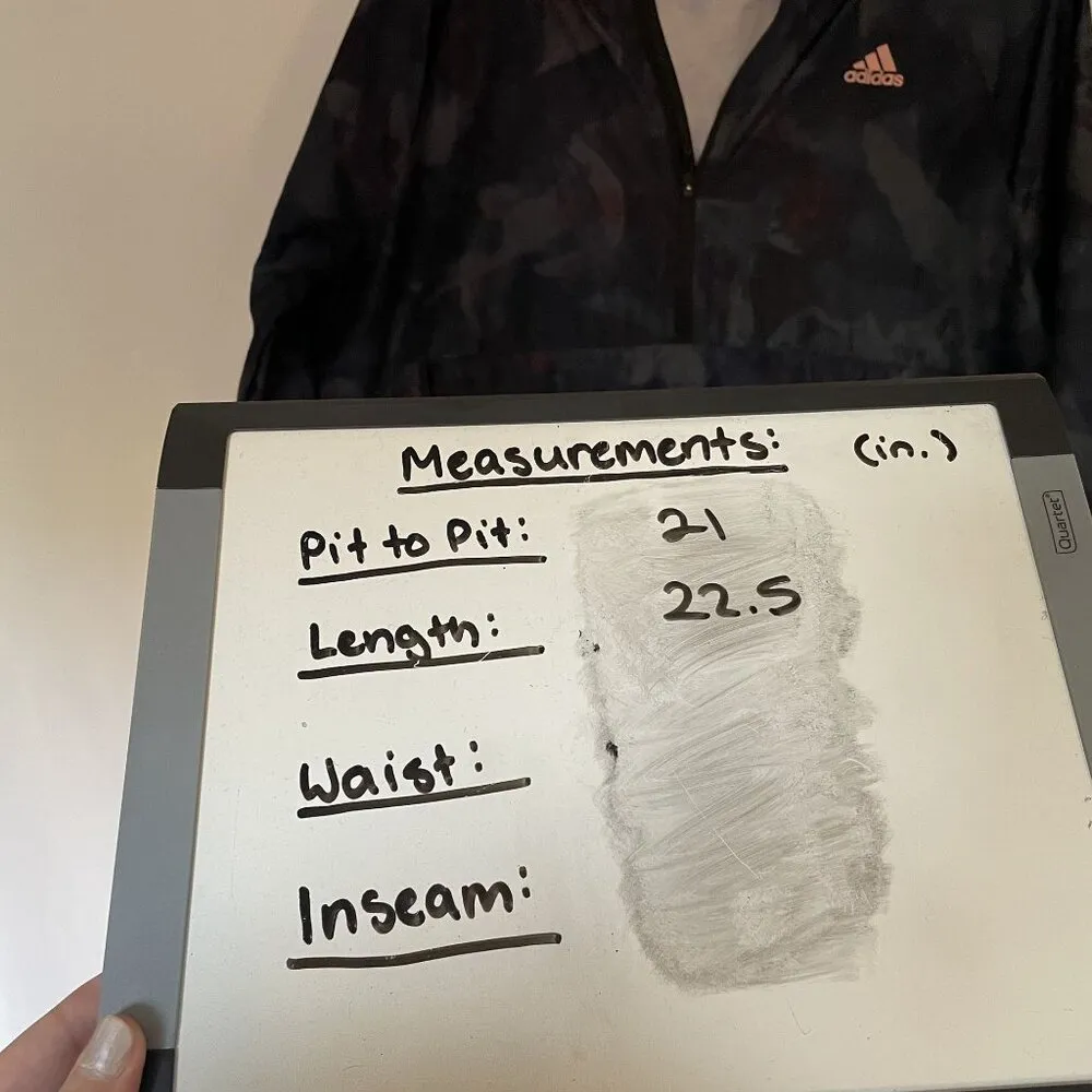 Adidas Climalite size small women's rain jacket overcoat camo design pockets - Image 8