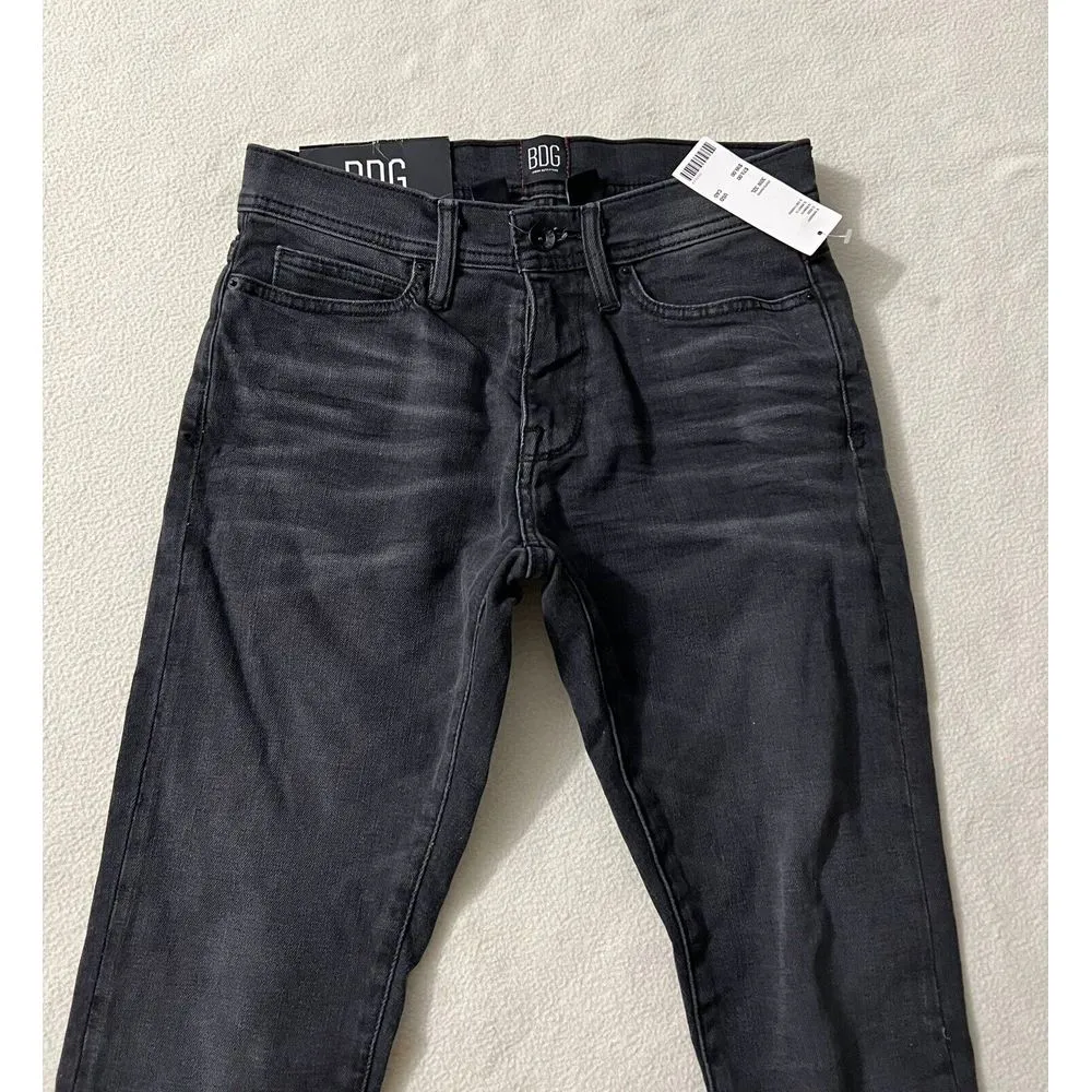 Urban Outfitters BDG Skinny Stretch Mid Rise Black Denim Jeans size 30‎ NWT - Image 2