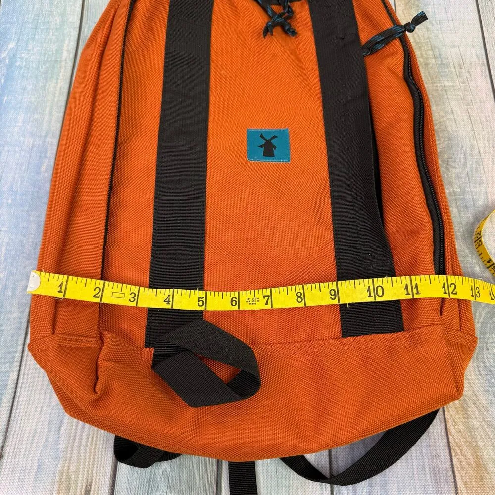Dutch Bros Coffee Burnt Orange Backpack Unisex Laptop Bag School Tote Nylon - Image 6