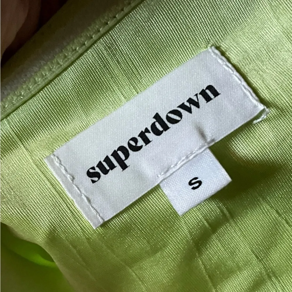 Superdown green bandeau strapless disco rave festival‎ top small neon - Image 3