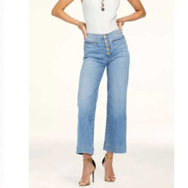 Ramy Brook  Light Blue‎ Angela wide leg Jean - Image 4