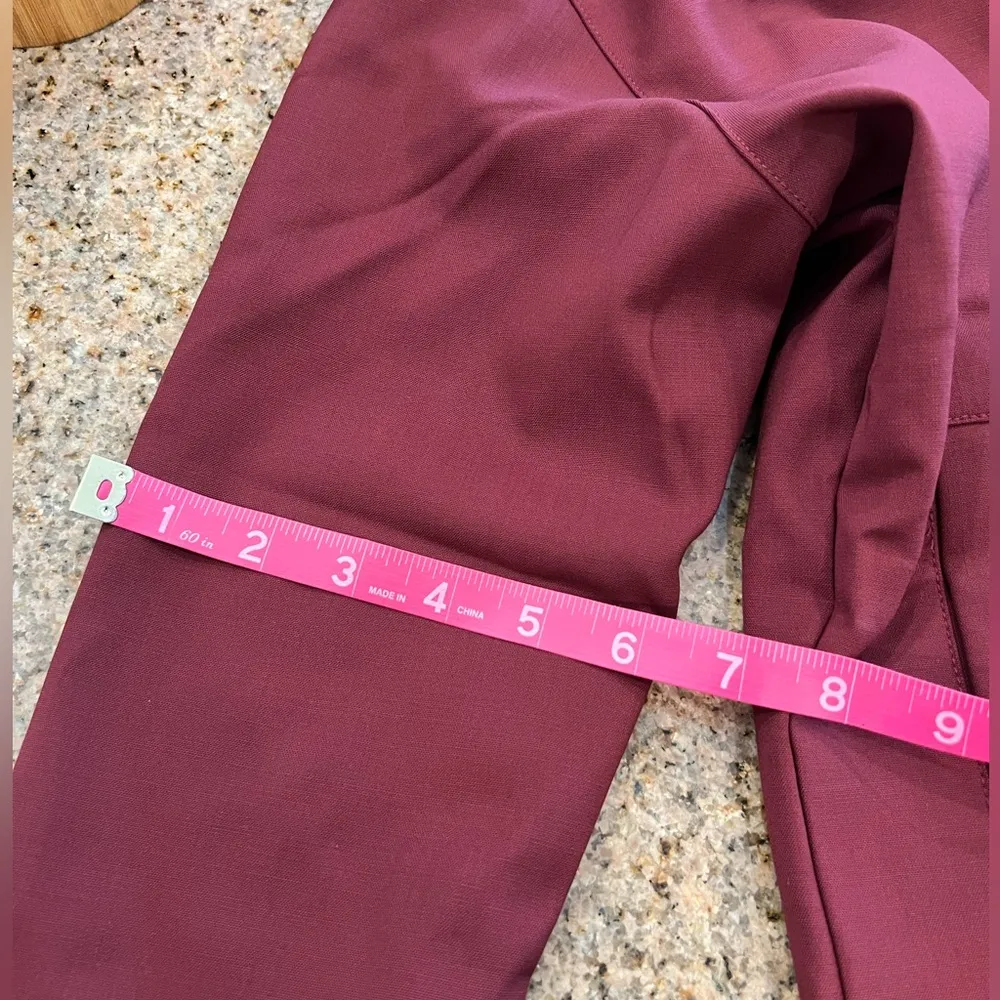 APL The Perfect Wool Bomber Jacket Women's 
Woolmark Collab Burgundy Zip Small - Image 5