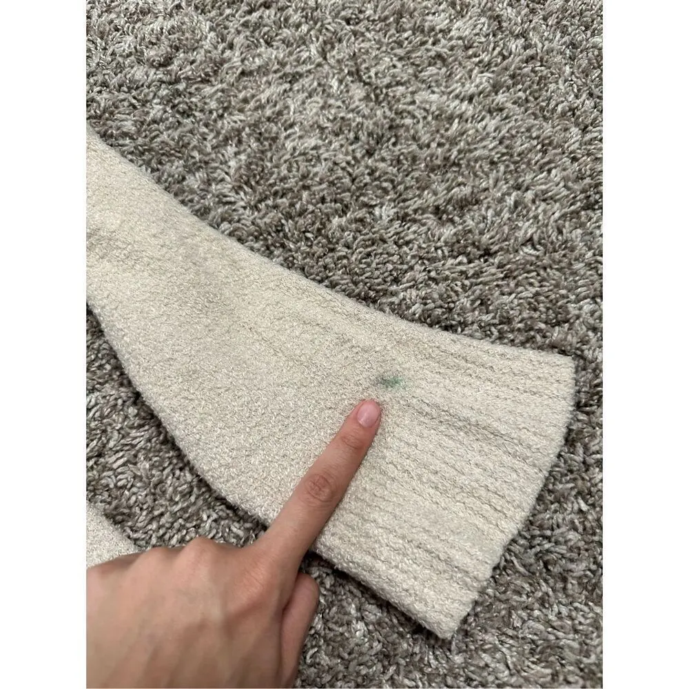 Barefoot Dreams CozyChic Lite Circle Lounge Cardigan Sweater Beige Cream L/XL - Image 10