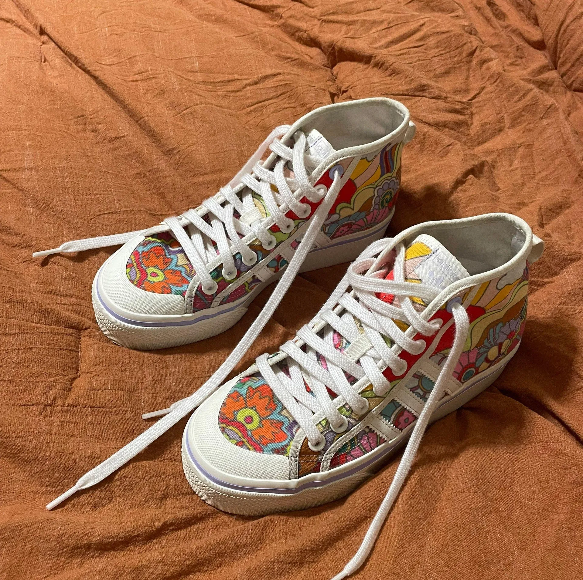 Adidas Nizza Platform Mid Floral - Image 3