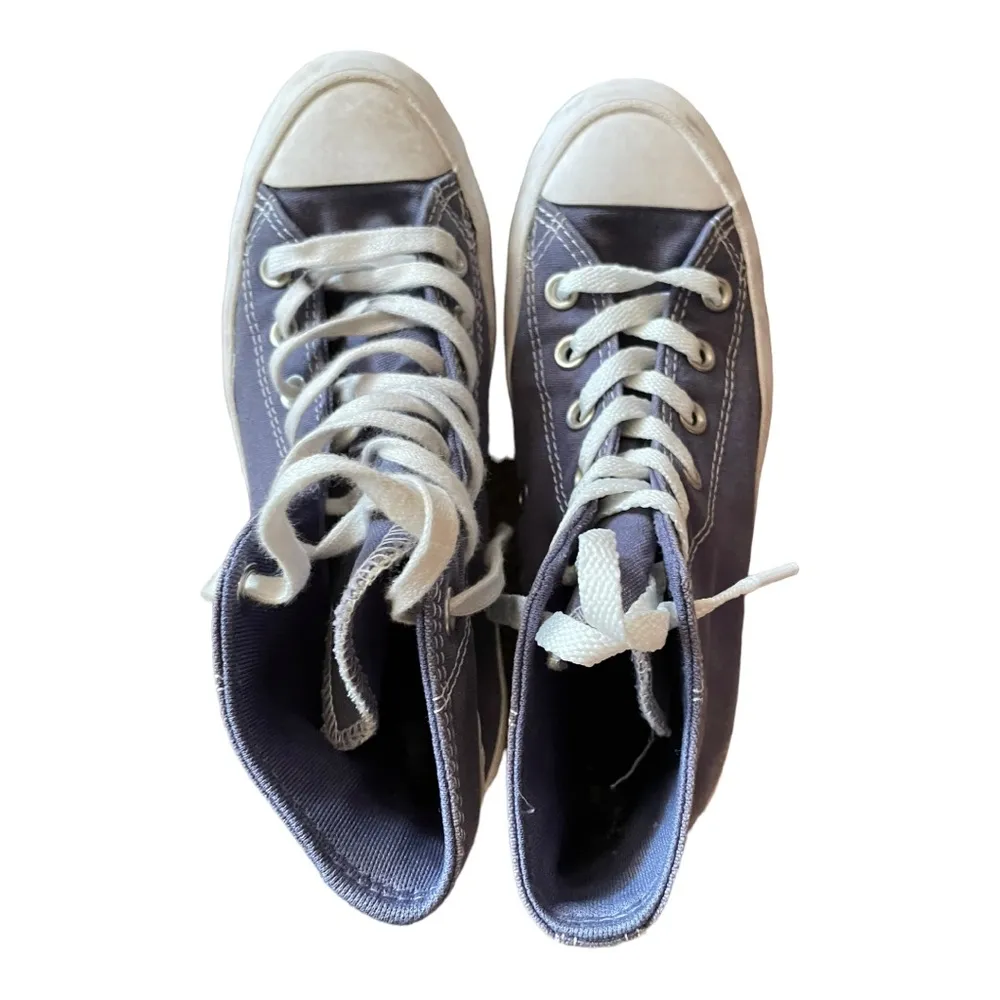 Converse Chuck Taylor Navy Blue High Top Platform Size 6.5 - Image 3