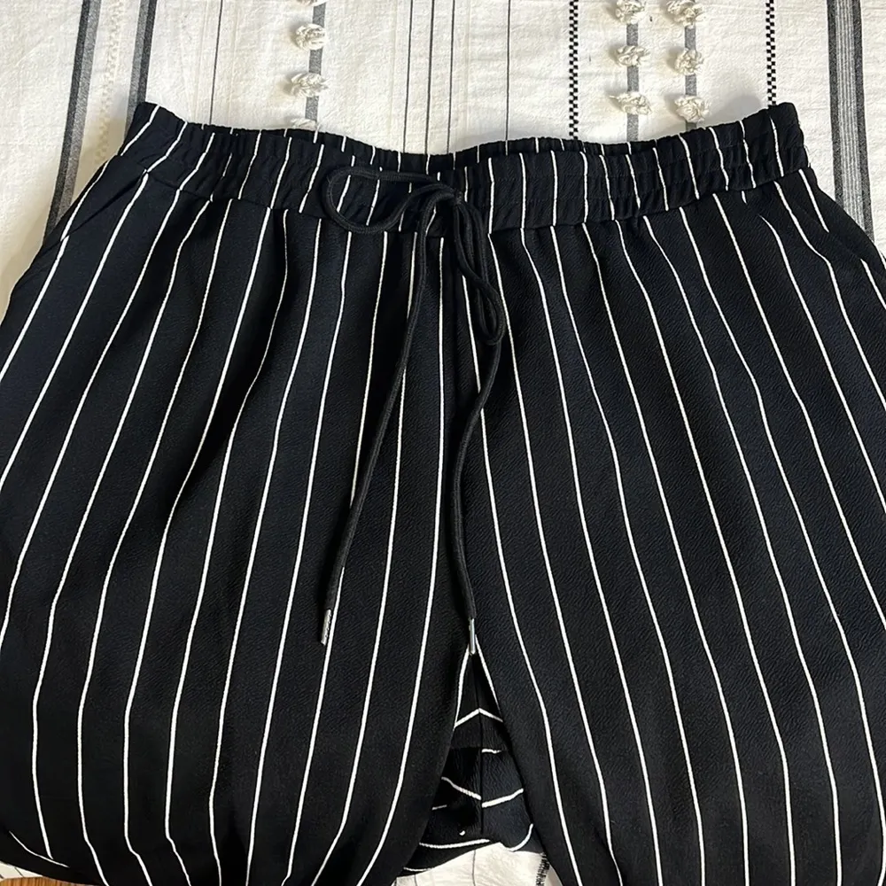 Shein - curve pin striped jogger sweatpants - Image 5