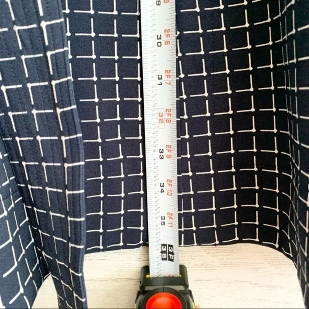 Lark & Ro Crew Split Neck Navy and White A - Image 14