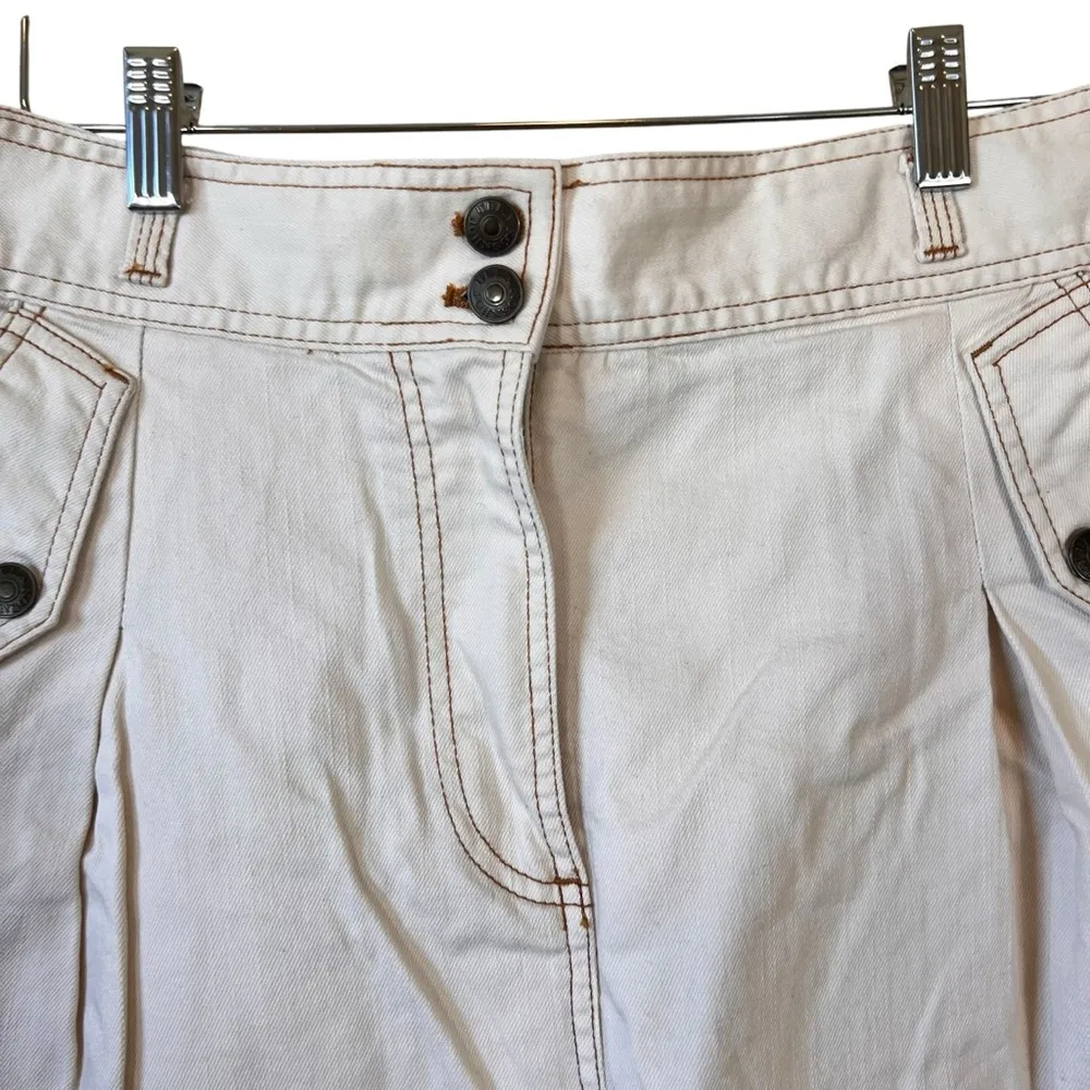 𝅺ULLA Johnson Alec High Waist Pleated Short In Blanc - Image 3