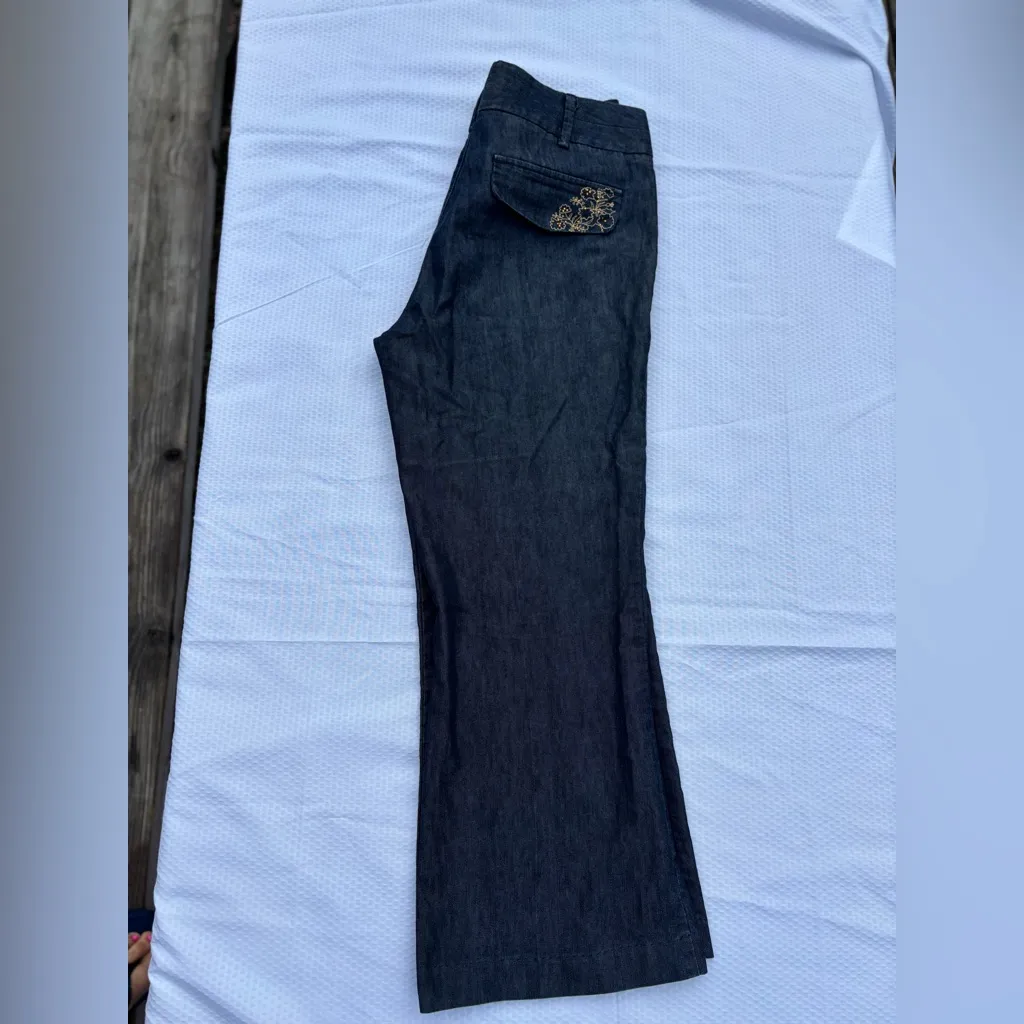 Apostrophe Dark Blue Flare Jeans - Image 2