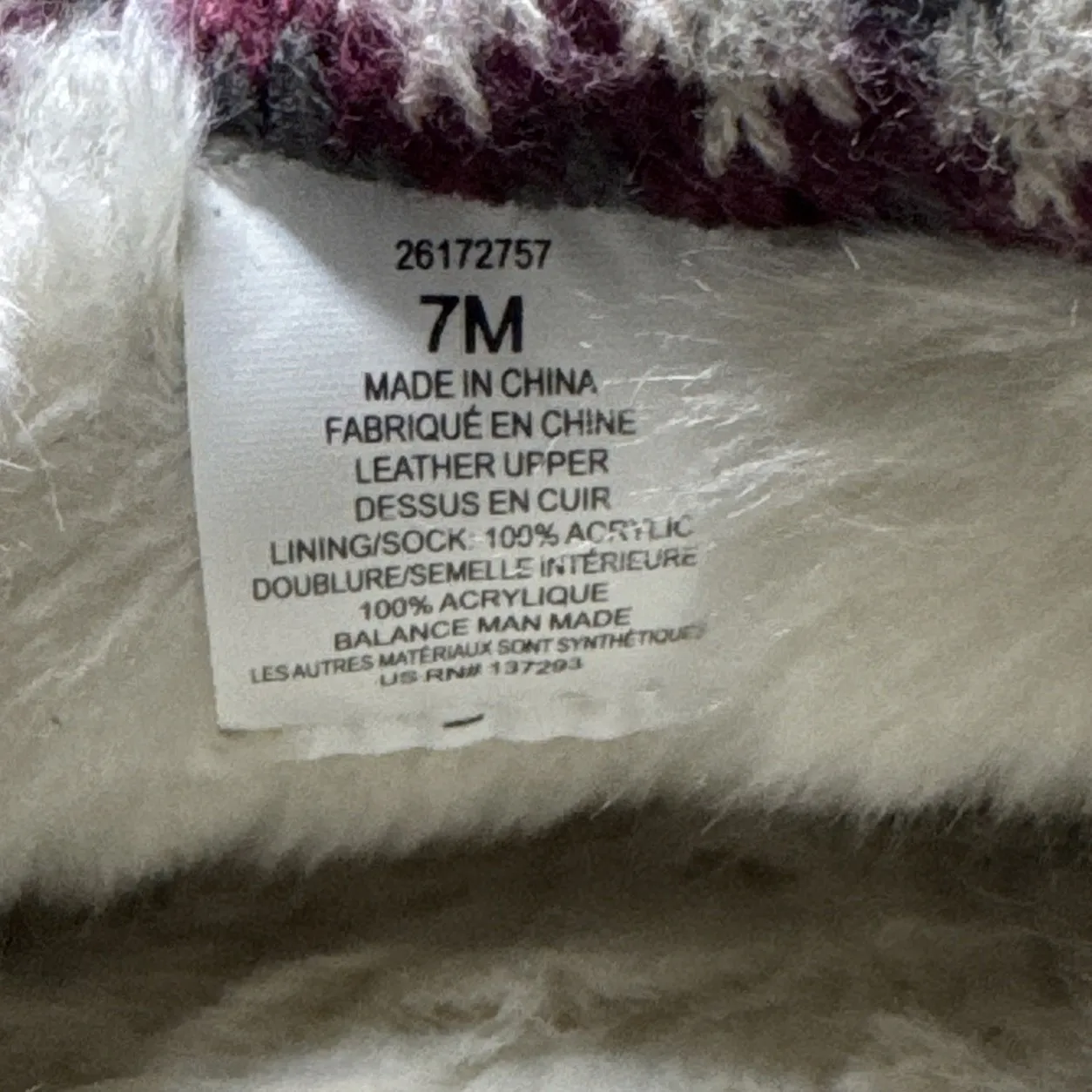 Clarks Slippers Gray Red‎ Womens Sweater Collar Button Suede Upper Cozy Hygge 7 - Image 9