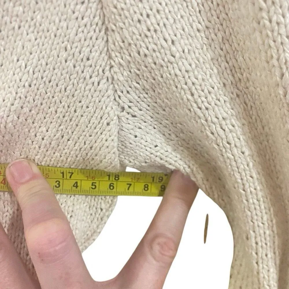 Marion Foale Cream Wool Cardigan Sweater made in England 100% wool - Image 6