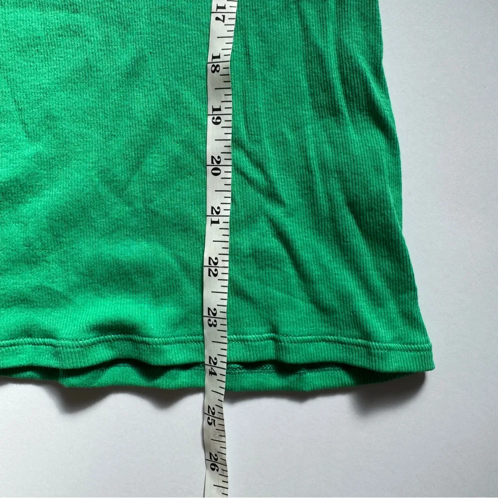 Sandrine Rose Green Short Sleeve Scoop Neck T - Image 5