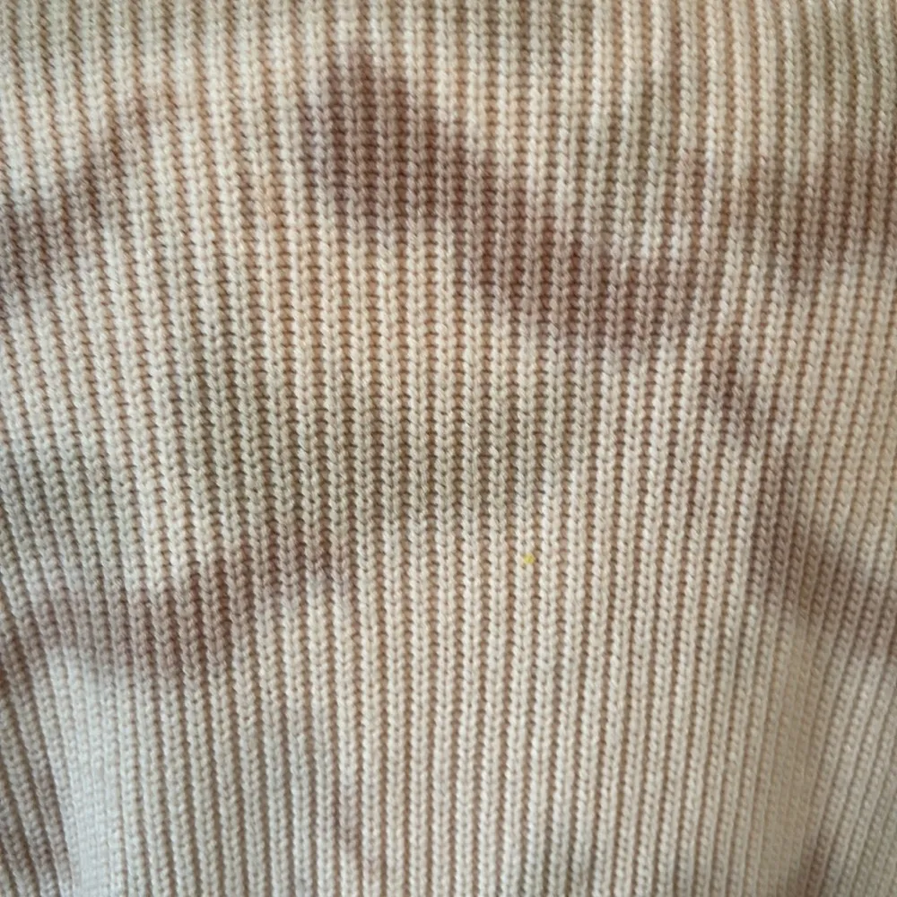 Calia Daybreak Neutral Cardigan Sweater Chunky Knit Camo Cotton Cozy Size Medium Tan - Image 8