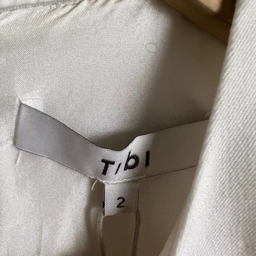 Tibi Florence White Long Puff Sleeve Mini Dress Size 2 - Image 13