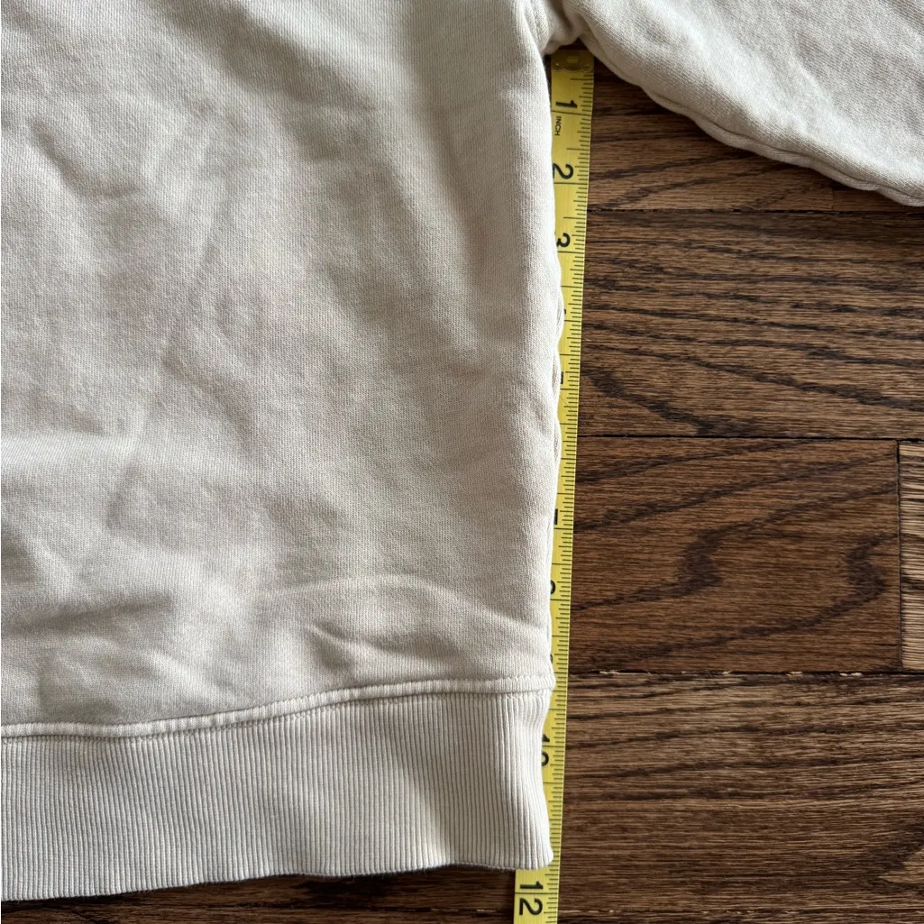 Pact Organic Cotton Leopard Cheetah Multicolored Graphic Print Cream Crewneck XL - Image 5