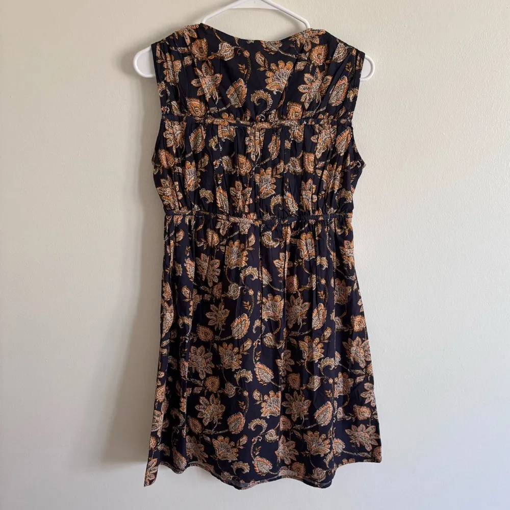 Mango Cotton Mini Dress Floral Sleeveless size 2 - Image 7