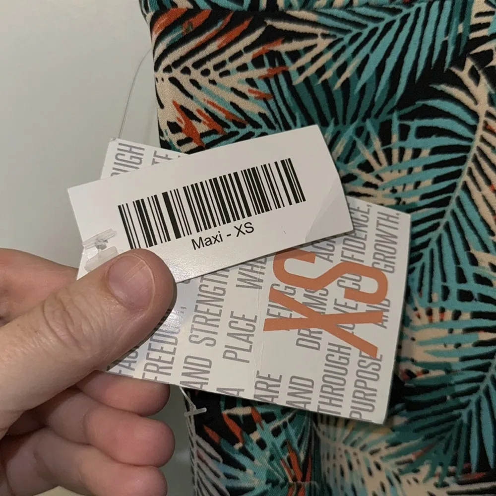 LuLaRoe Fern Palm Print Maxi Skirt Polyester Women’s Size XS Extra Small 2-4 - Image 6