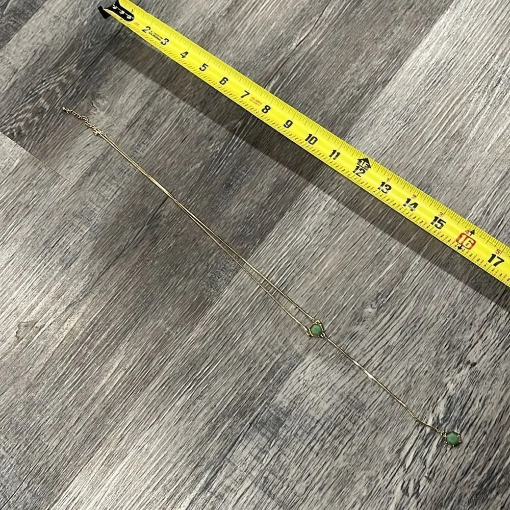 Park Lane NWOT gold and green beaded drop long necklace - Image 11