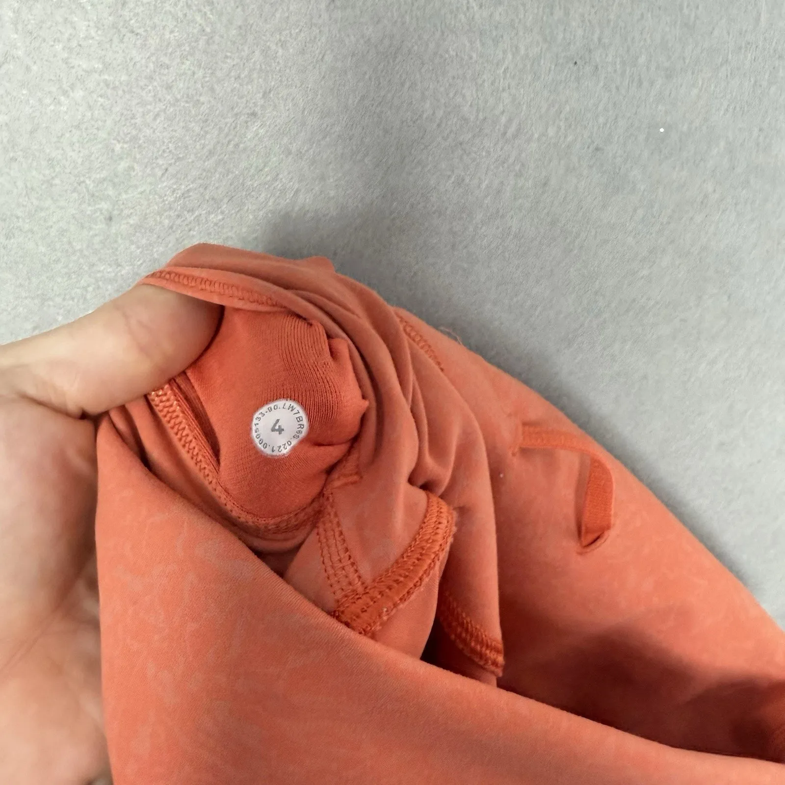 Lululemon Wunder Train High Rise Short Womens Size 4 Orange Bike Gym Training - Image 5