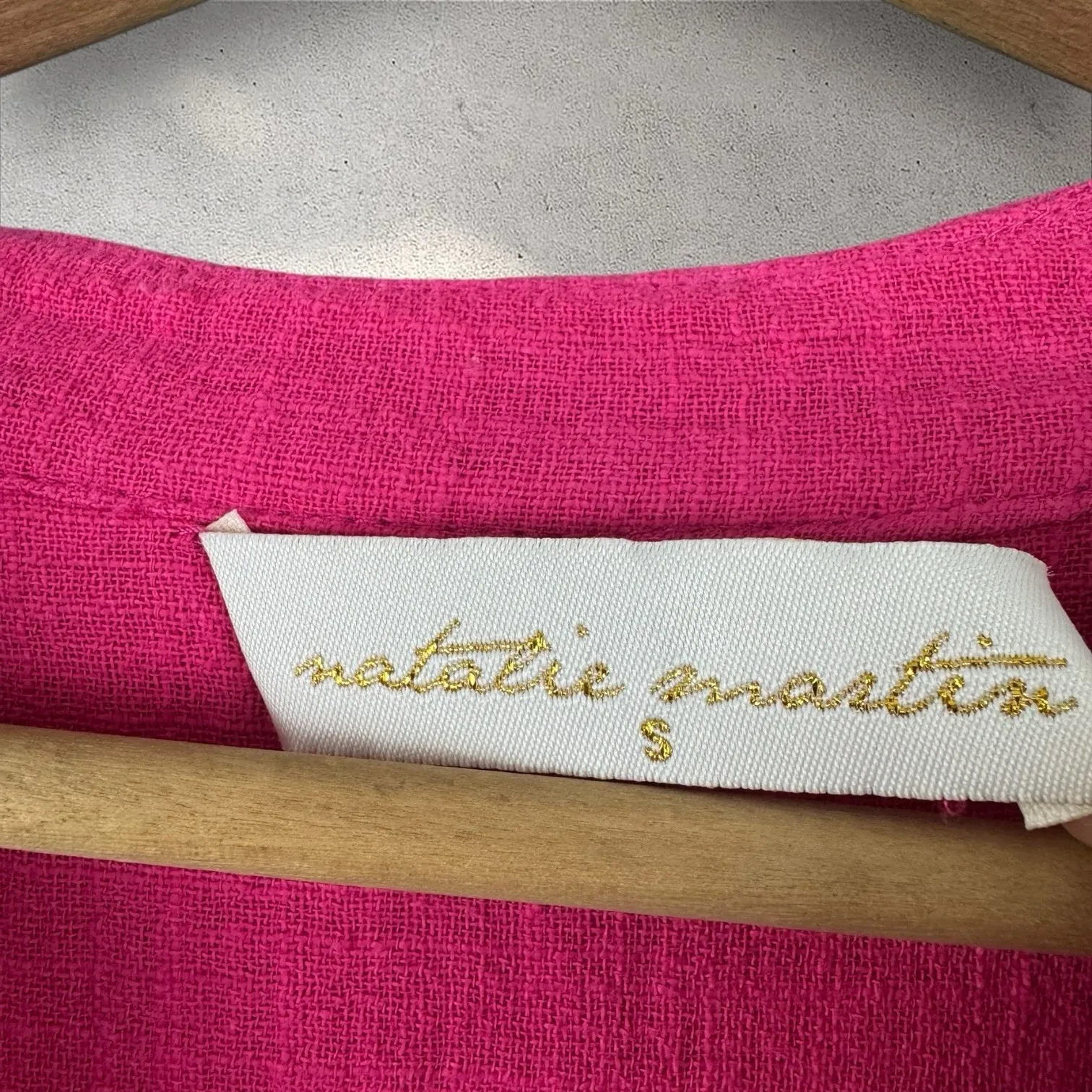 Natalie Martin‎ Stevie Sasha Cotton Mini Dress in Pink Size S Boho Anthropologie - Image 2