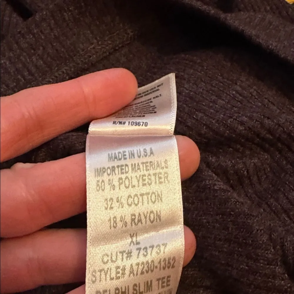 Agolde Delphi Slim Tee Raisin XL NWT - Image 6