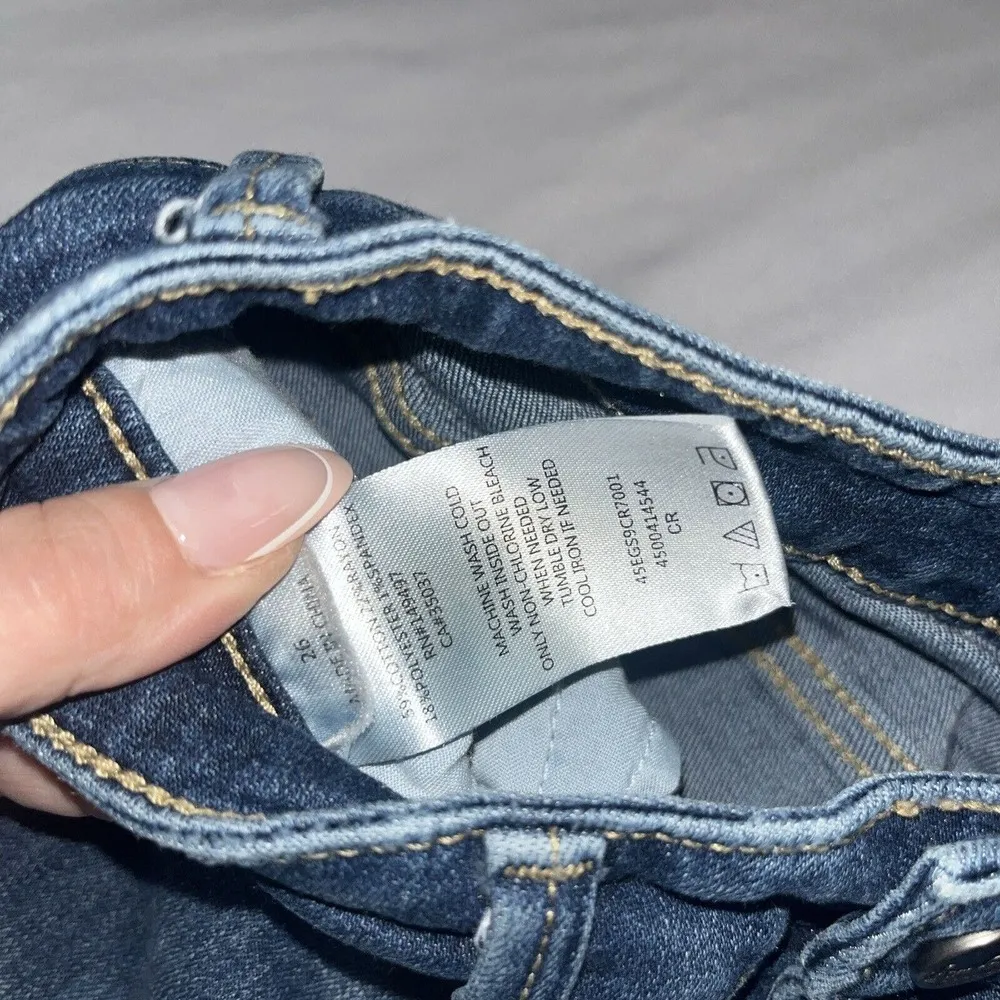 Sz 26 Sam Edelman Women's Stiletto High Rise Crop Boot Jeans - Image 7