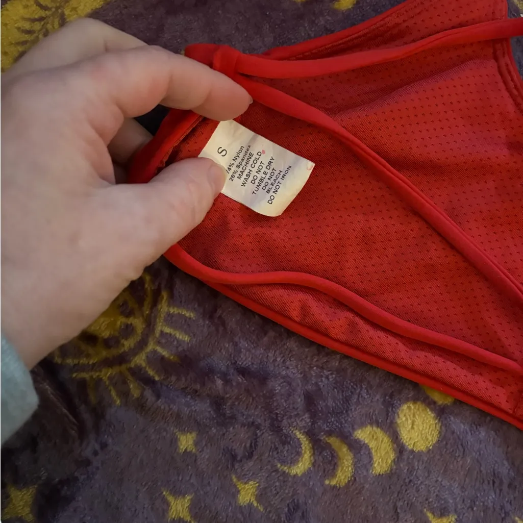 Vibrant Red Super Strappy Sports Bra - Image 2