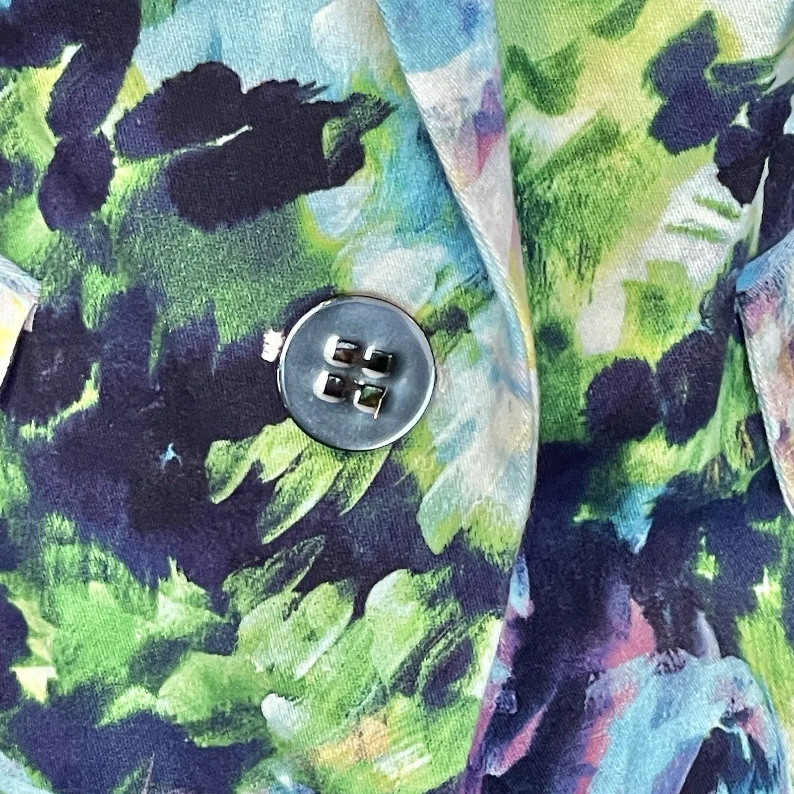 Worth NY Women's Sz 8 Jacket Blazer Retro Artsy Colorful Vibrant Spring Easter - Image 5