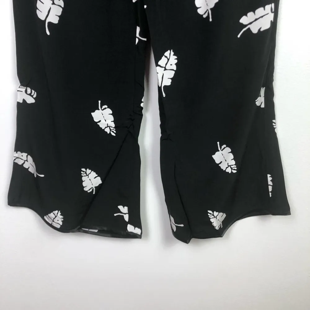 Capulet Leaf Print Zsa Zsa Trousers Black Medium - Image 3