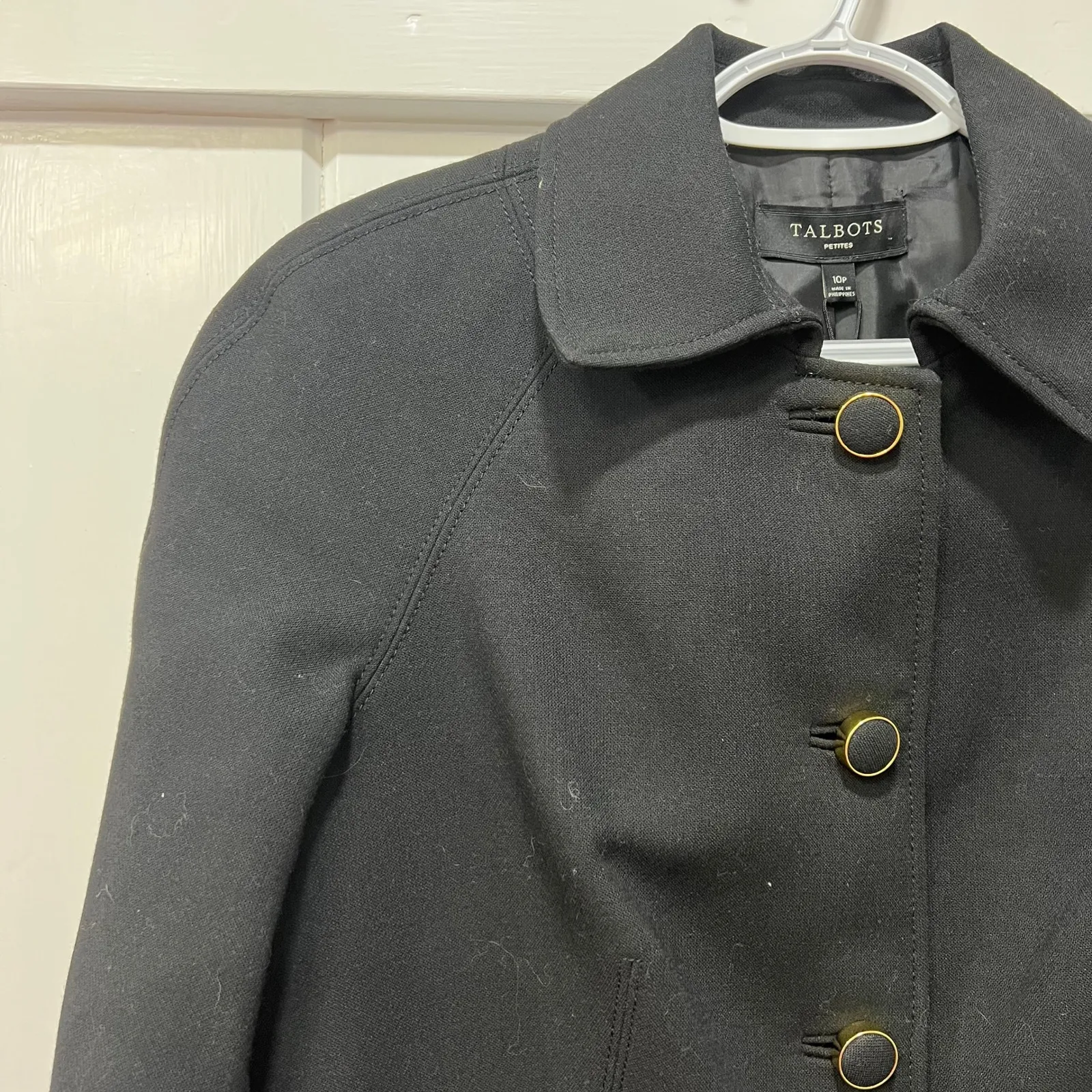 Talbots Blazer Jacket NWT $179 10p Black Academia Button Modest Wool Blair - Image 4