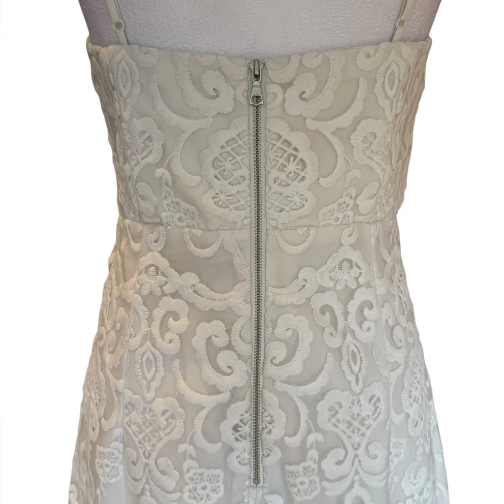 Revolve Bardot Lilya Dress White Ivory Lace Mini Dress Womens Size 8 Medium - Image 7