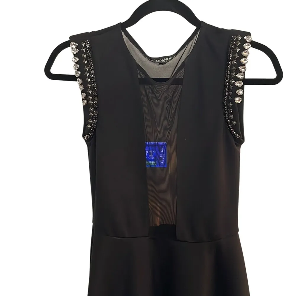 Top Shop Size 6 super‎ cute black cocktail dress! - Image 3